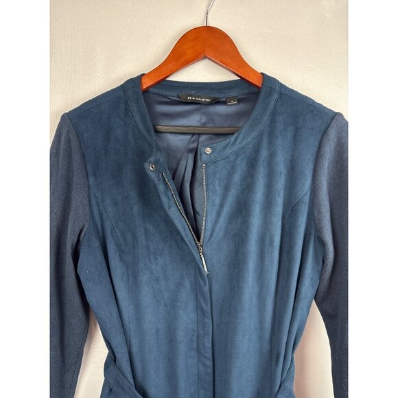 Halston Women’s Vintage Blue Shirt Jacket Size 4 - Picture 3 of 7
